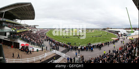 Corse di cavalli - Il Crabbie il Grand National 2014 - Ladies Day - L'Aintree Racecourse Foto Stock