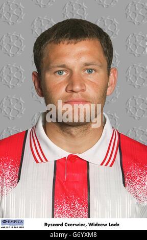 Ryszard Czerwiec, Widzew Lodz. UEFA Champions League 1996/7 - Calcio. Foto Stock