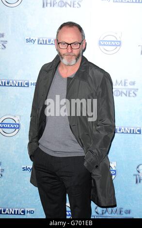 Liam Cunningham partecipa alla prima di Sky Atlantic della quarta stagione di Game of Thrones al Guildhall di Londra. Foto Stock