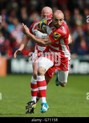 Rugby Union - Aviva Premiership - Gloucester Rugby / Bath Rugby - Kingsholm. Gloucester's Charlie Sharples durante la partita di Aviva Premiership al Kingsholm Stadium di Gloucester. Foto Stock