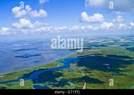 Meldorf bay, Dithmarschen, Schleswig-Holstein, Germania / Meldorfer Bucht Foto Stock