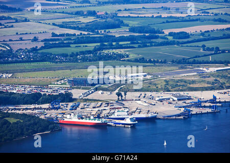 Porto, Travemunde, trave, Schleswig-Holstein, Germania / Travemünde Foto Stock