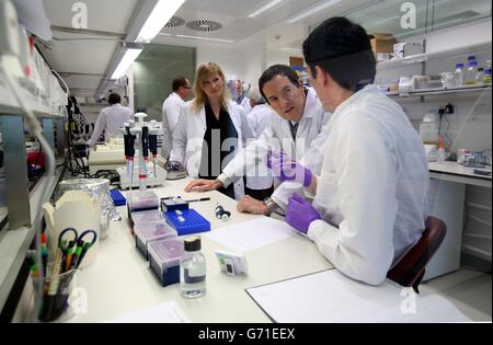 Chancellors discorso sugli investimenti nella scienza Foto Stock