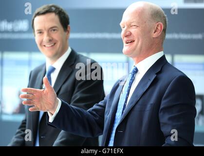 Chancellors discorso sugli investimenti nella scienza Foto Stock