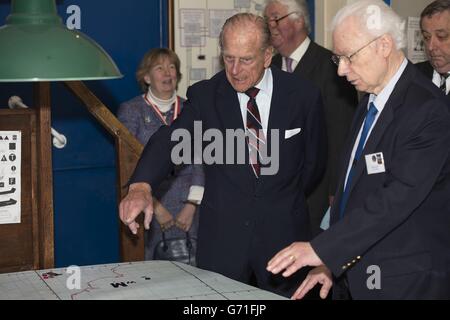 Royal visita a RAF Air Defence Radar Museum Foto Stock