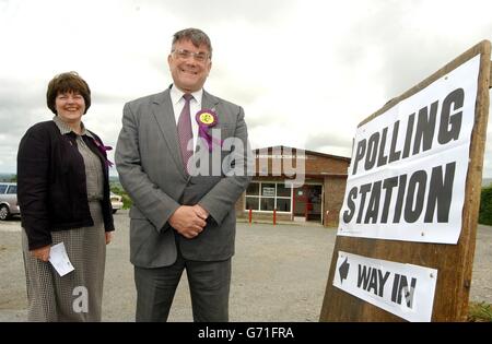 Roger Knapman locale & Elezioni europee Foto Stock