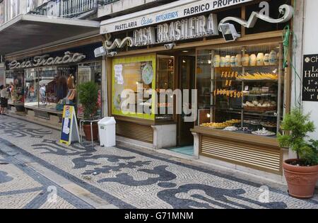 La panetteria in Rua Augusta Foto Stock