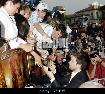 Tobey Maquire Spider-man 2 premiere Foto Stock