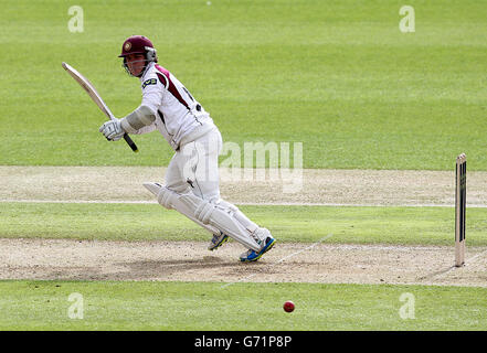 Cricket - LV= County Championship - Division One - Nottinghamshire v Northamptonshire - Giorno 2 - Trent Bridge Foto Stock