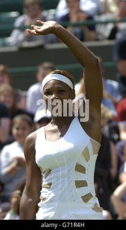 Serena Williams v Stephanie Mortez Foto Stock