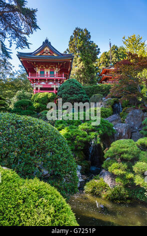 Giardino giapponese del tè, Golden Gate Park di San Francisco, California, Stati Uniti d'America Foto Stock