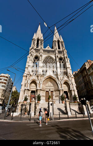 Église Saint Vincent de Paul, anche Église des Réformés chiesa, Marsiglia o Marsiglia, Provence-Alpes-Cote d'Azur, Francia Foto Stock