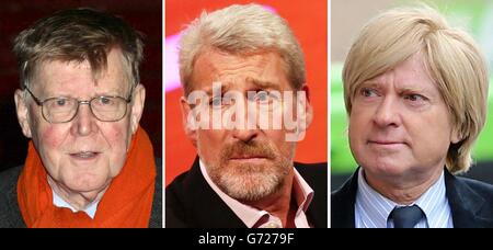 File foto di (da sinistra) Alan Bennett, Jeremy PAXMAN e Michael Fabricant. Foto Stock