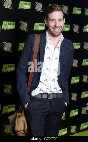 Allenatore su The Voice di BBC1 e il capo di Kasier Ricky Wilson partecipa al Mountain Dew Green Screen, proiezione VIP di X-MEN: Days of Future Past, all'Odeon Cinema di Covent Garden, Londra. Foto Stock