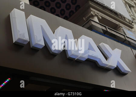 Stock cinematografico. Il cinema Imax Empire a Leicester Square, Londra. Foto Stock