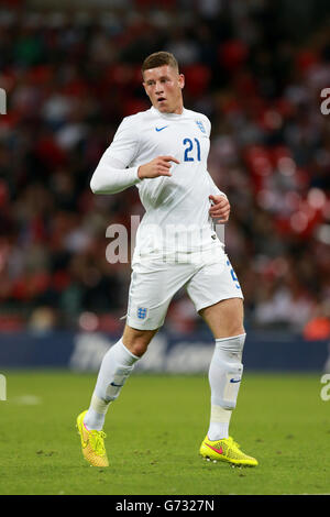 Calcio - Coppa del mondo 2014 - amichevole - Inghilterra v Perù - Stadio di Wembley. Ross Barkley in azione Foto Stock