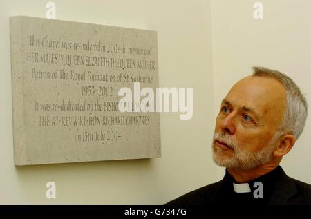 La regina madre vetrata Foto Stock