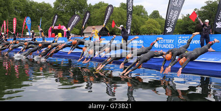 Triathlon - ITU World Series - PruHealth Triathlon World - Londra Foto Stock