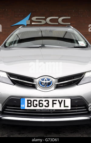 Flotta Toyota Handover a SCC - Birmingham Foto Stock