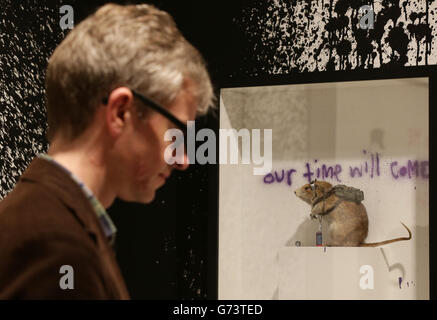 Banksy mostra d'arte S2 Gallery Foto Stock