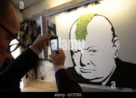 Banksy mostra d'arte S2 Gallery Foto Stock