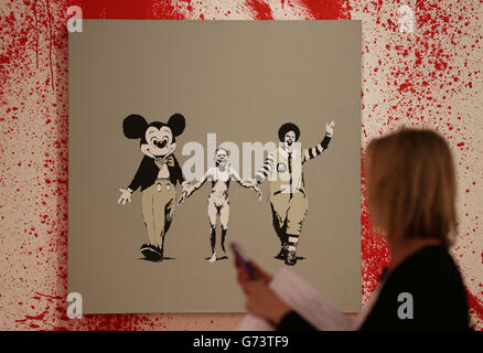 Banksy mostra d'arte S2 Gallery Foto Stock