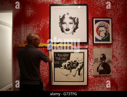 Banksy mostra d'arte S2 Gallery Foto Stock