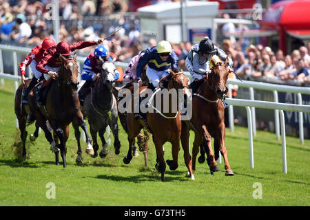 Horse Racing - Investec Ladies Day 2014 - ippodromo di Epsom Downs Foto Stock