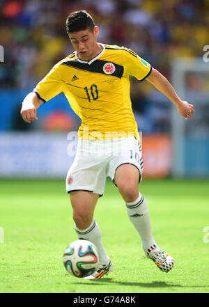 Calcio - Coppa del mondo FIFA 2014 - Gruppo C - Colombia v Costa d'Avorio - Estadio Nacional. James Rodriguez della Colombia Foto Stock