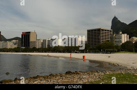 Calcio - Coppa del mondo FIFA 2014 - Rio de Janeiro City views. Vista generale della spiaggia di Botafogo a Rio de Janeiro Foto Stock