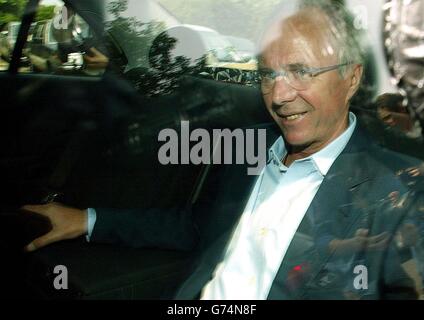 Sven-Goran Eriksson Faria Alam scandalo Foto Stock