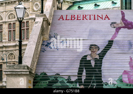 Il dipinto di scala di Albertina Art Museum, Vienna, Austria Foto Stock