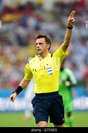 Calcio - Coppa del mondo FIFA 2014 - Gruppo F - Nigeria / Argentina - Estadio Beira-Rio. Arbitro Nicola Rizzoli Foto Stock