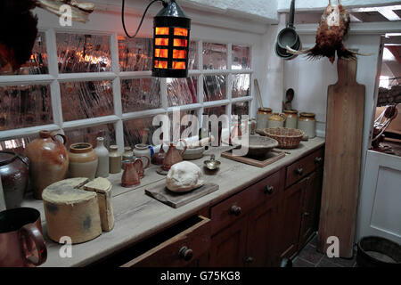 La cucina delle navi a bordo della HMS Victory, Nelson nave ammiraglia a Portsmouth Historic Dockyard, Hampshire, Regno Unito. Foto Stock