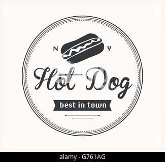 American hot dog Illustrazione Vettoriale