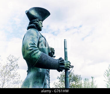 Lo zar russo Pietro il Grande monumento, Deptford, Londra Foto Stock