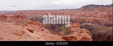 River Canyon Charyn nel sud del Kazakistan Foto Stock