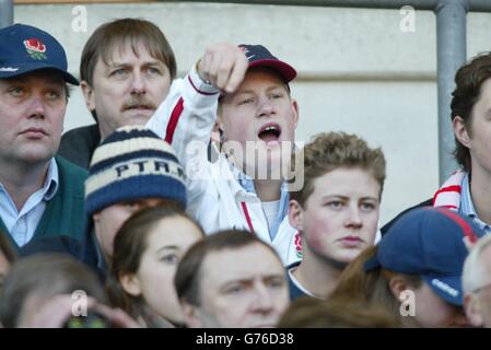 Il principe Harry a Twickenham Foto Stock