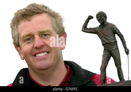 Colin Montgomerie, capitano della Gran Bretagna e Irlanda, dopo aver vinto il Trofeo Seve contro l'Europa continentale a Druids Glen in Co. Wicklow, Irlanda. Foto Stock