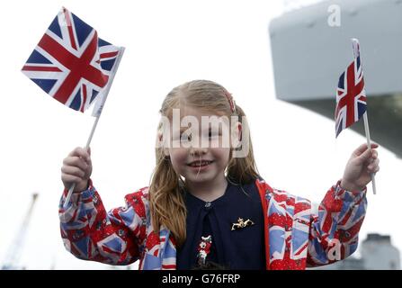 HMS Queen Elizabeth cerimonia di denominazione Foto Stock