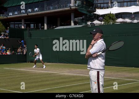 Tennis - 2014 campionati di Wimbledon - giorno dodici - All England Lawn Tennis e Croquet Club Foto Stock