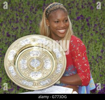 Serena Williams a Wimbledon Foto Stock