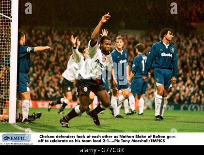 Calcio, Coca Cola Cup terzo turno Bolton Wanderers v Chelsea Foto Stock