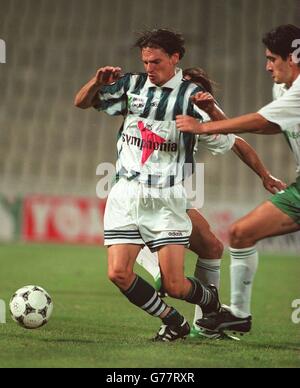 Calcio internazionale. Panathinaikos / Ferencvaros. Unknown (8), Ferencvaros Foto Stock