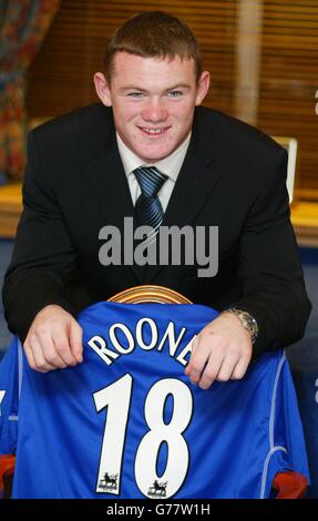 Wayne Rooney - Everton firma Foto Stock