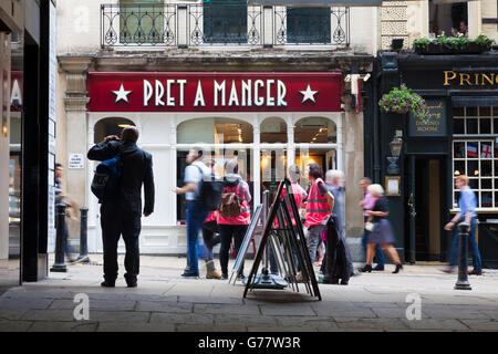 Negozio di fronte, Pret a Manger, Villier Street, Londra, Regno Unito Foto Stock