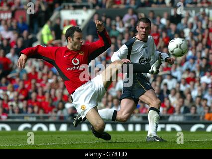 Il Manchester United v Liverpool . Foto Stock