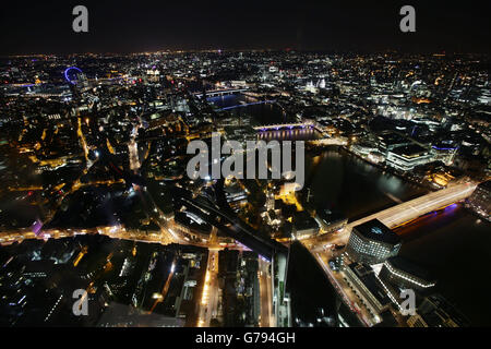 Vista dal frammento di notte Foto Stock