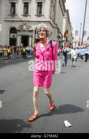 Londra, UK, 25 Giugno, 2016. Orgoglio a Londra parade. Copyright Carol moiré/Alamy Live News. Foto Stock