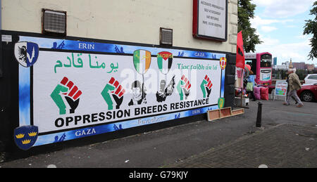 Protesta di Gaza Foto Stock